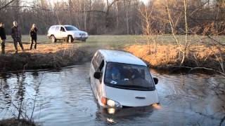 Mitsubishi Delica space gear 4x4 water crossing