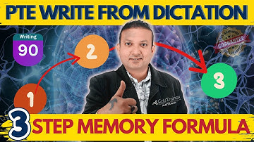 3 Step Memory Formula! PTE Write from Dictation - 90 Score | Edutrainex