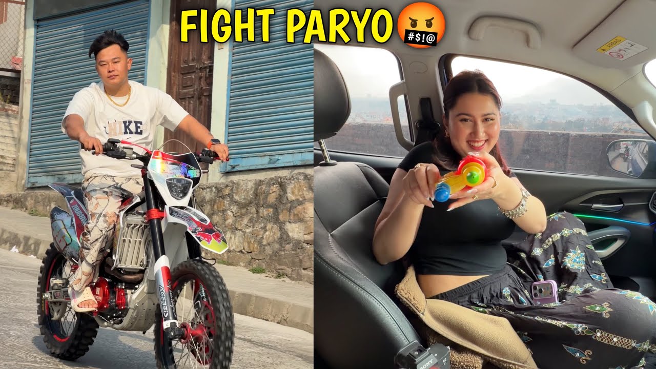 HOLI MA FIGHT PARYO🤬 WATER GUN LE JHANDAI MARYO🤣 / HOLI 2082 / @rajkumarthapamagar32 