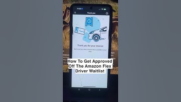 How to Get Approved Off The AmazonFlex Waitlist #amazonflex #amazonflexdriver #waitlist #waitlisted