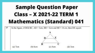 In the figure, if DE∥ BC, AD = 3cm, BD = 4cm and BC= 14 cm, then DE