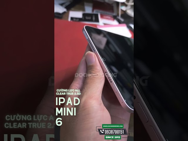 Miếng dán cường lực iPad mini 6 Zacase All Clear True 2.5D