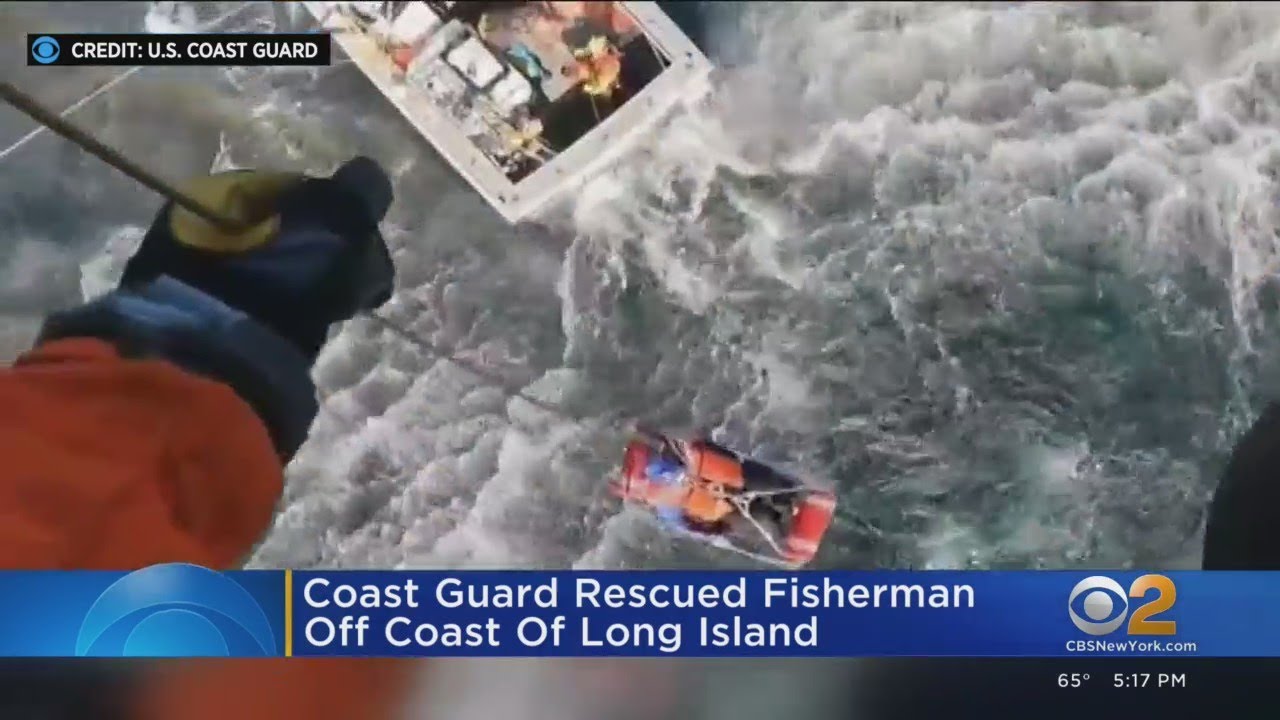 Coast Guard rescues fisherman off Long Island