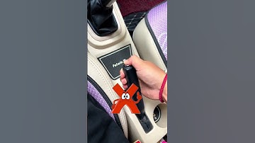 You don’t need to press the button when applying the handbrake. 80% of people get it wrong #tips