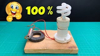 Amazing Experiment Free Energy Generator By Magnet 100%