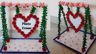 Handmade Photo frame | Love Frame Craft | Couple Photo Frame | Unique Heart Shape🌹 Photo Frame | screenshot 5