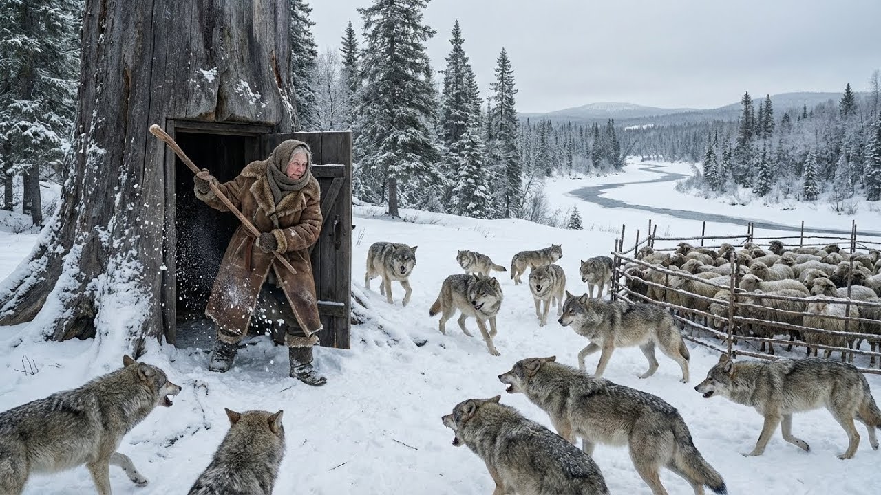 80 Year Old Widow Hides in a Giant Tree During a Blizzard to Save Her Flock from Wolves