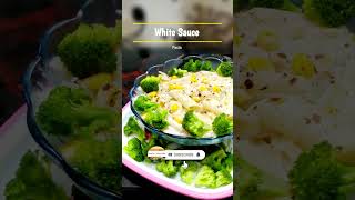 White Sauce Pasta - What is It? | Creamy & Cheesy White Sauce Pasta #shorts #pasta #whitesaucepasta