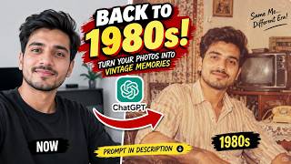 5 BEST ChatGPT 1980s Photo Editing Prompt 🔥 Viral 80s Look AI photo editing ChatGPT Prompt screenshot 2