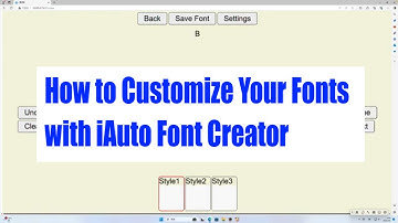How to Customize Your Fonts with UUNA TEK iAuto Online Font Creator