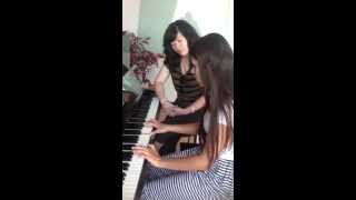 Jessica Bennett - First time having piano lesson with my teacher (8/06/ 2013)