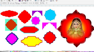 How to create frame in CorelDRAW | Coreldraw tutorial | Graphic design | Photo frame design 