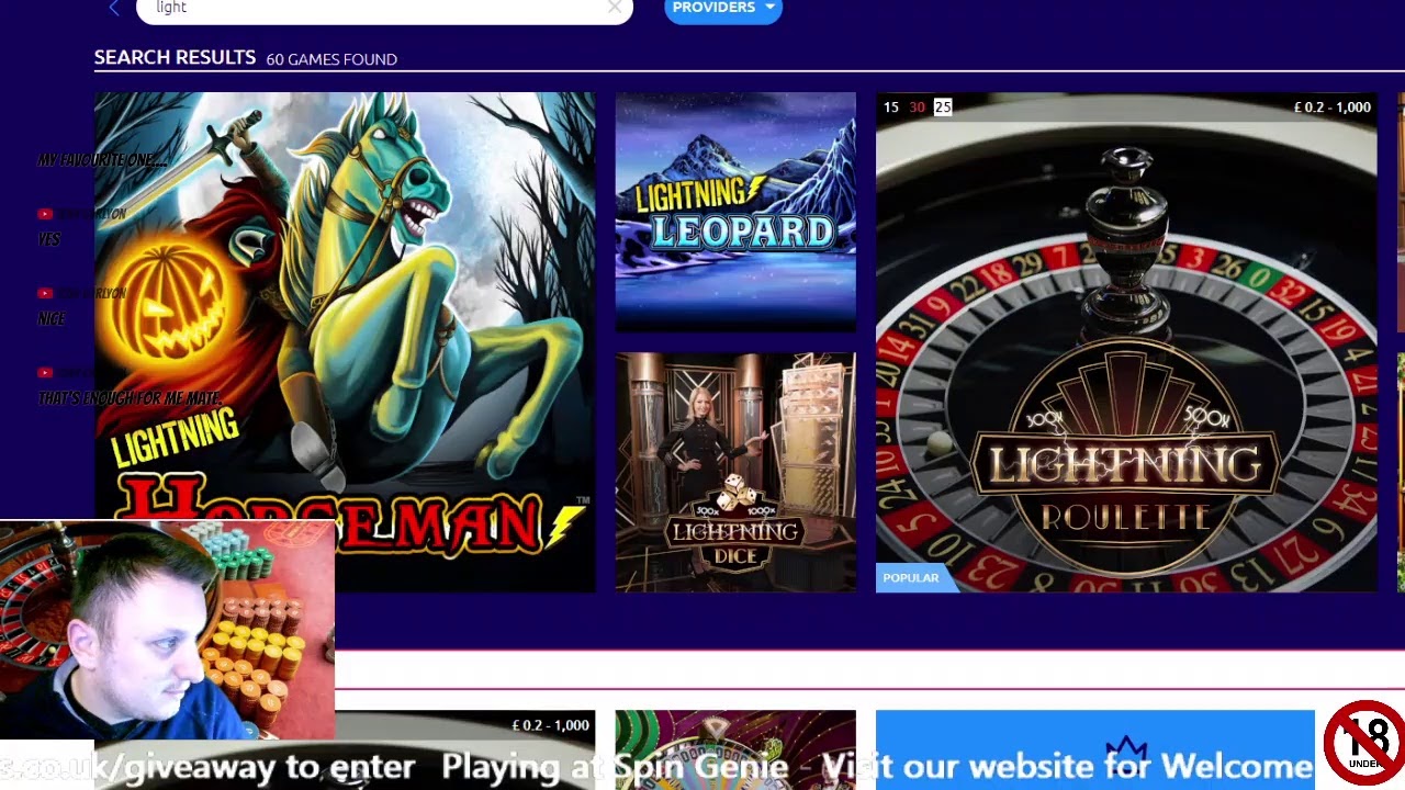 Spingenie Casino interface preview