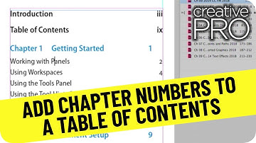 Add Chapter Numbers in a Table of Contents ft. Sandee Cohen // Three Minutes Max