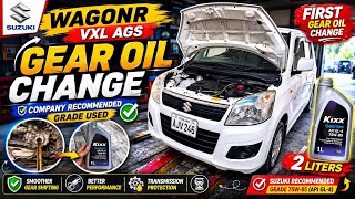 Suzuki WagonR VXL AGS Gear Oil Change | Kixx 75W-85 | 2 Liters | First Gear Oil Change