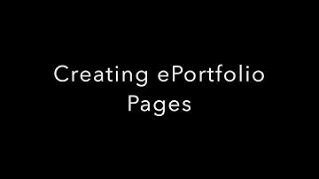 How to Create an ePortfolio in Canvas ~ EFSC
