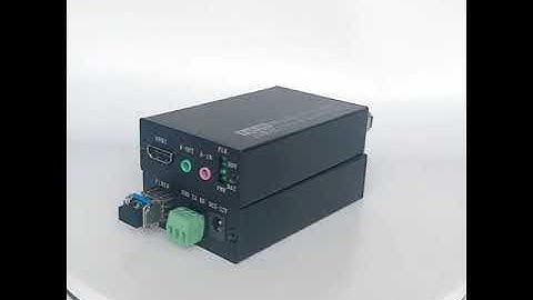 HDMI Over Fiber Optic Extender 6.75Gbps RS232 Data Single Mode