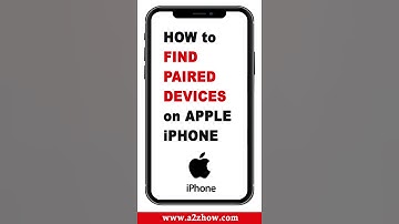 How to Find Paired Bluetooth Devices on Apple iPhone #Shorts