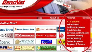 Paano Mag Register sa Bancnet ATM Services | Online Balance Inquiry | Online Payment