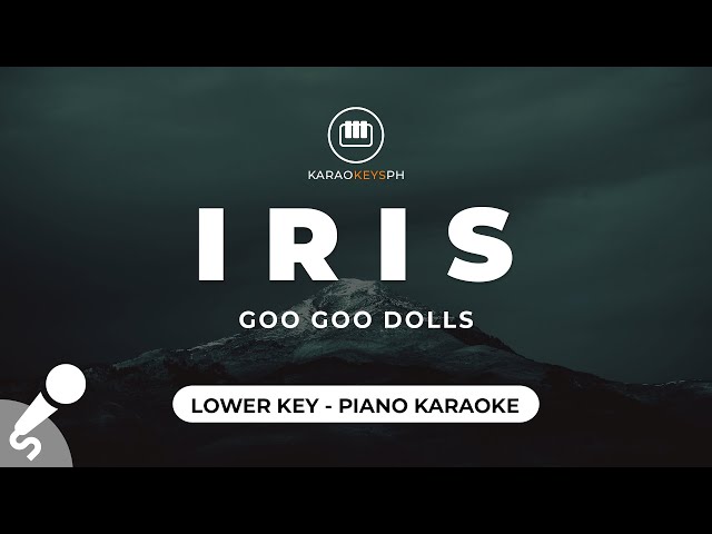 Iris - Goo Goo Dolls (Lower Key - Piano Karaoke) class=