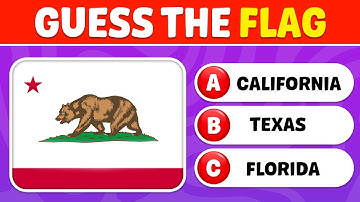 Guess The US States by The Flags | 50 Flags Quiz | Geography Quiz - Knowlio