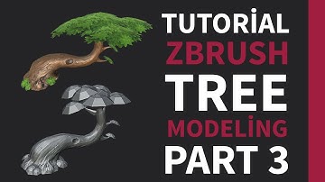 Zbrush Tree Modeling Tutorial PART 3 | Project Way Of The Darkness | Unity Mobil Game