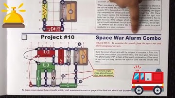 How to build a Space War Alarm || Snap Circuits Jr || Kids || Space
