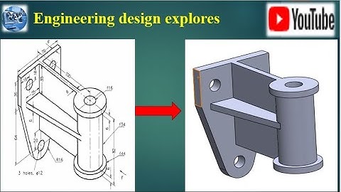 Solidworks Bracket Model tutorial | Solidworks part design | Cad cam | Rib Bracket