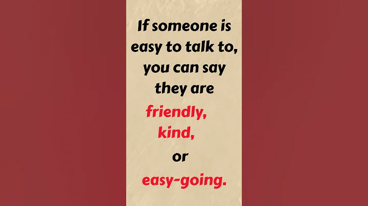 “How to Describe Personality in English | Easy Vocabulary Guide”