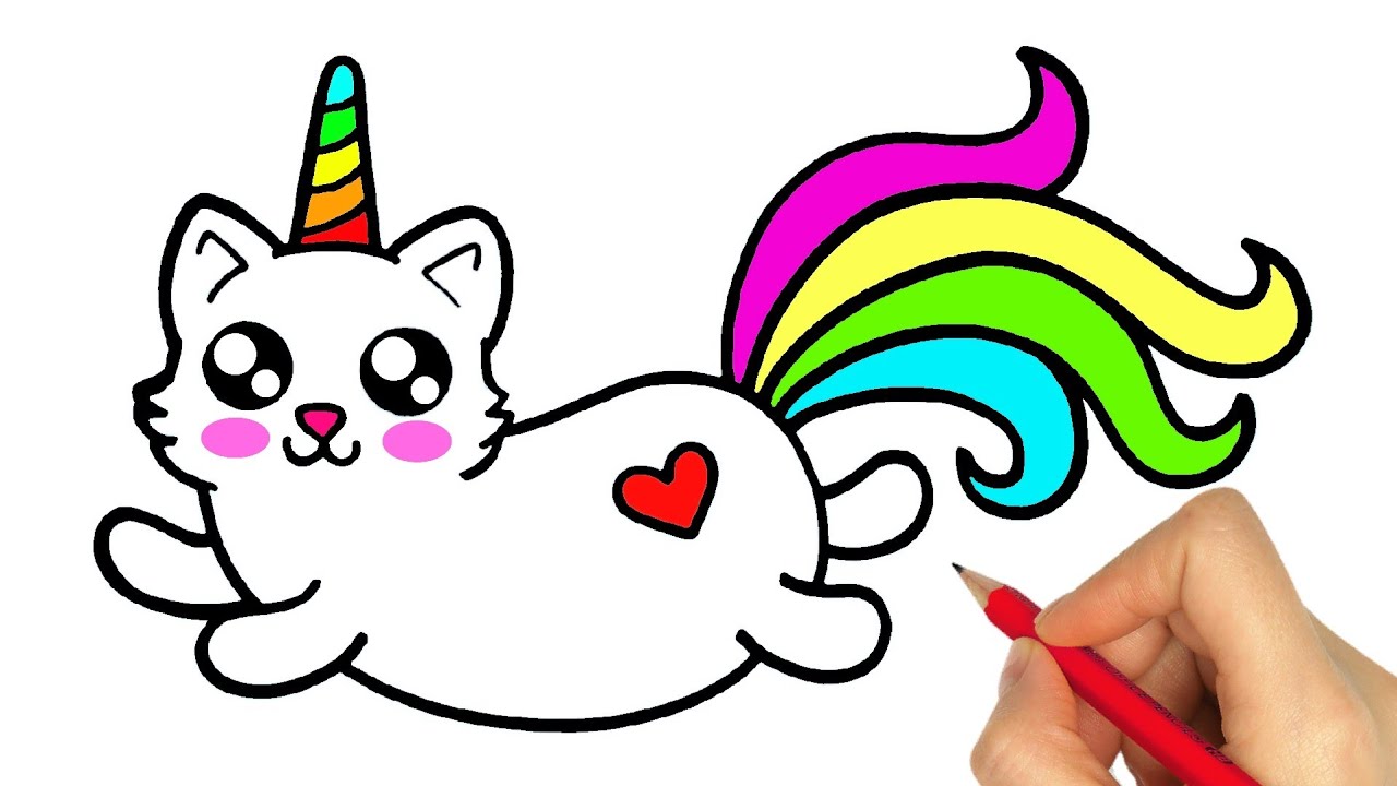 cÓmo dibujar un fÁcil unicornio paso a paso youtube