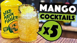 MANGO Rum Cocktails (Dead Mans Fingers) | 5 EASY Cocktails to make at Home Bar | Steve the Barman