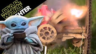 Cardboard Star Wars TIE fighter - Rise of Skywalker Slow Motion by SLOWMOER - Slow Motion Videos 540 views 4 years ago 3 minutes, 1 second