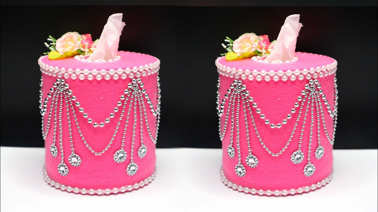 Ide kreatif Tempat Tisu Mewah dari Botol Bekas ! A round tissue box ! Tempat tisu dari kardus