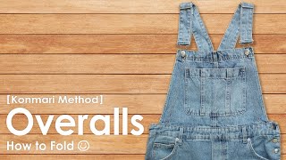 [ KonMari Method ]  How to fold hold    Overalls