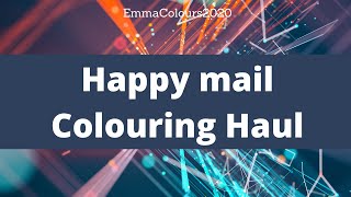 Happy mail coloring haul adult coloring supplies