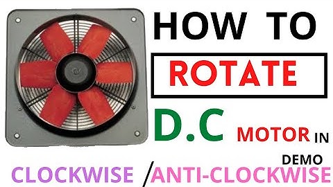 How To Rotate D.C Motor in ClockWise/Anti-Clockwise Direction DEMO: