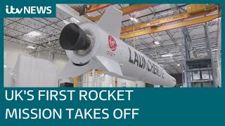 Virgin Orbit's Cosmic Girl takes off from Cornwall in UK's first rocket launch | ITV News