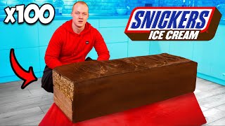 Giant 440-Pound SNICKERS Ice cream | How to Make The World’s Largest DIY SNICKERS Ice cream VANZAI