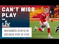 Mahomes Buys Time & Runs for a 1st Down!