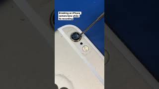 Breaking An Iphone Camera Lens While Its Recording. #Repair #Breaking #Mdrepairs