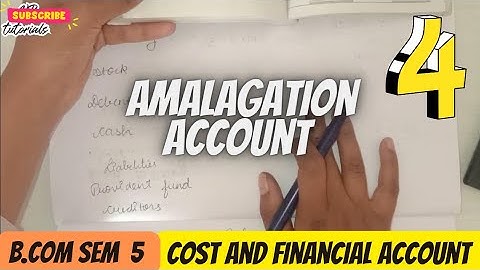 #4 AMALGAMATION  ACCOUNT ADVANCED ACCOUNTING AND AUDITING B.COM  SEM 5(KUTCH UNIVERSITY)