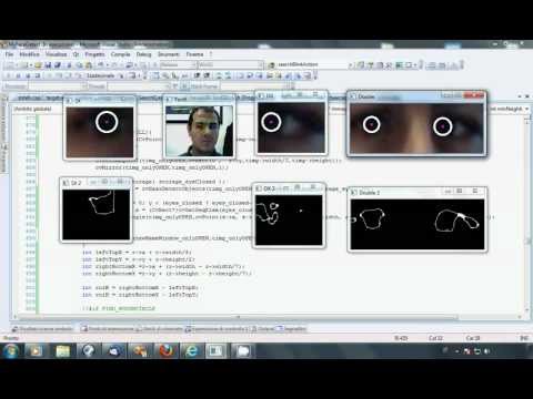 eye detection with OpenCV