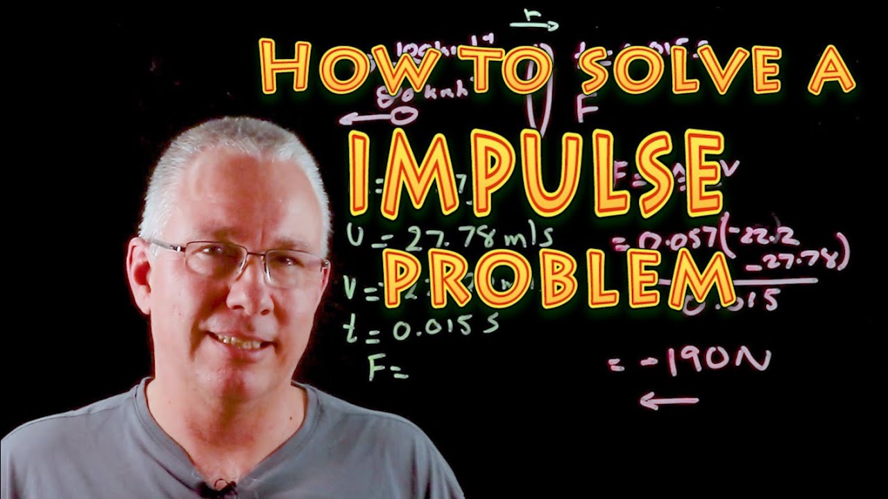 A sample Impulse/momentum question with solution