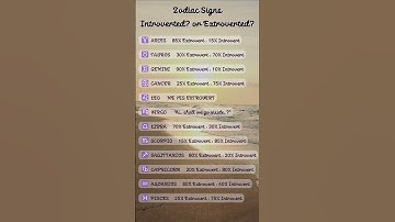 Are You An Introvert Or Extrovert Based On Your Zodiac Sign?