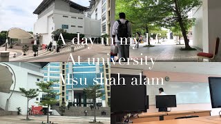 Vlog 19 : A day in my life at university Msu Shah Alam 💗 | class & assignment ✌🏻💗