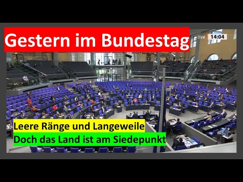 Bundestag - Missachtung der als Krise bezeichneten Realität
