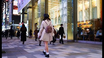 [4K ASMR] Night In Ginza (銀座), Tokyo - 2022