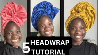 HOW TO TIE YOUR HEADWRAP IN FIVE WAYS / Tutorial / Turban