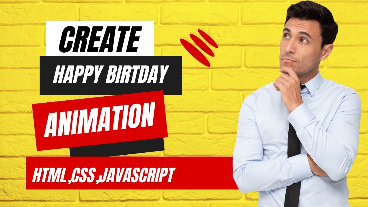Happy Birthday Animation || GTECH TUBE #coding #html #webdevelopment ...