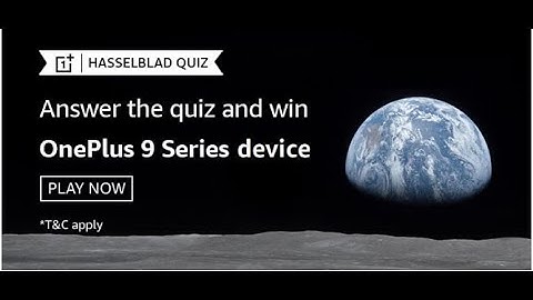 Amazon hasselblad quiz answers today | 08 March 2021 | Win an oneplus 9 series device